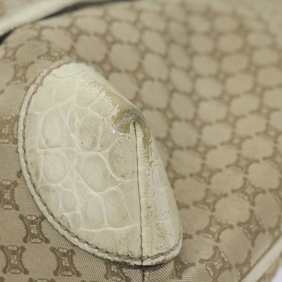 CELINE Macadam Canvas Tote Bag Beige Auth 62341 - Picture 11 of 16